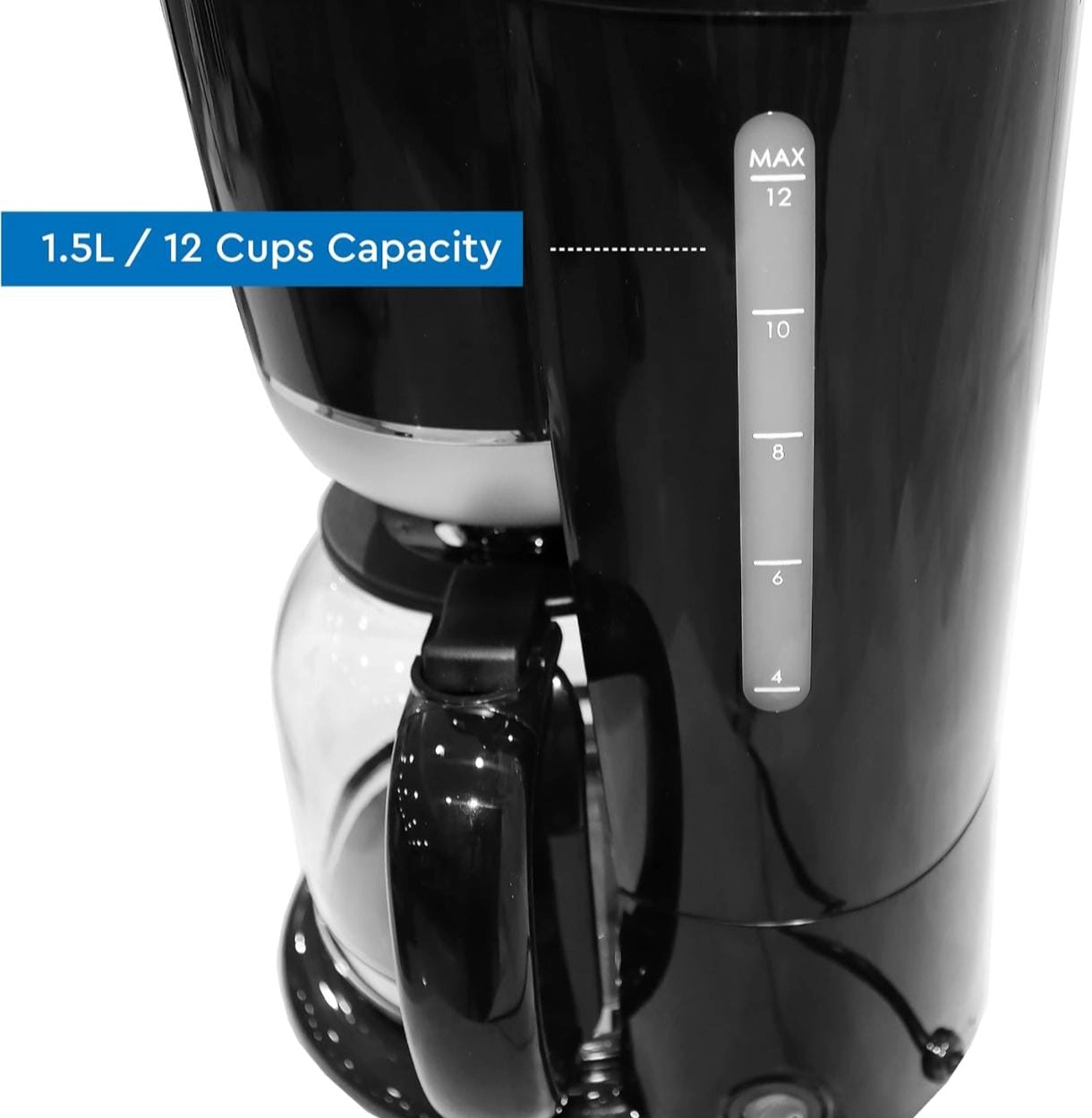 Coffee Maker - 1.5L 12 Cups Anti-Drip Keep Warm