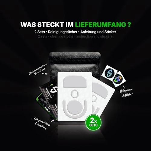 HPS Glides - Set of 2 Compatible with Logitech G PRO X Superlight 2 White