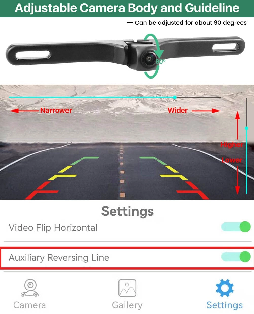 WiFi Car Wireless Backup Camera - Night vision 5G WIFI 1280*720p