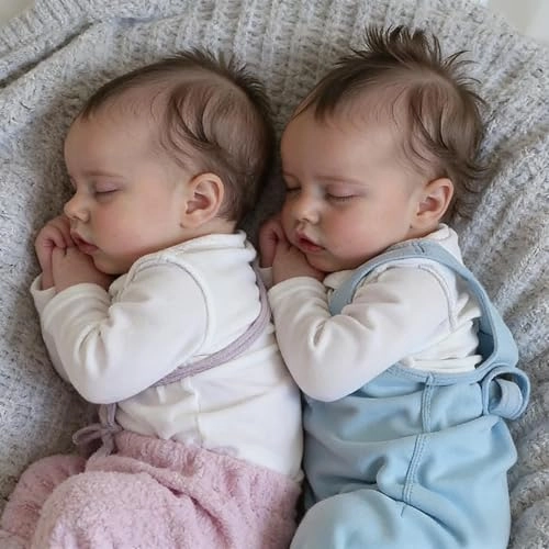 Reborn Baby Doll - 18 inch Silicone Boy and Girl Ages 3+ Bundle