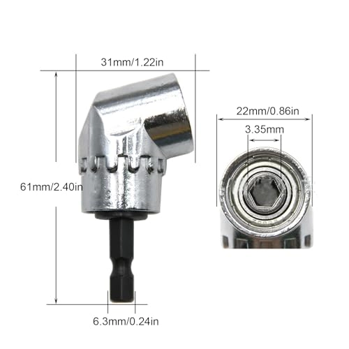 Angled Drill Bit Adapter - Bendable 105 Degree