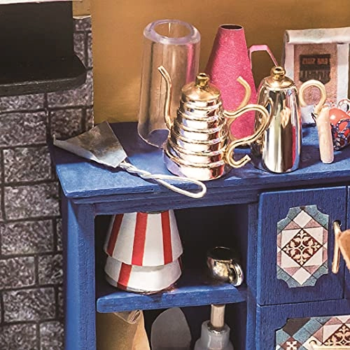 Dollhouse Kitchen Bakery Kit - cream Wood