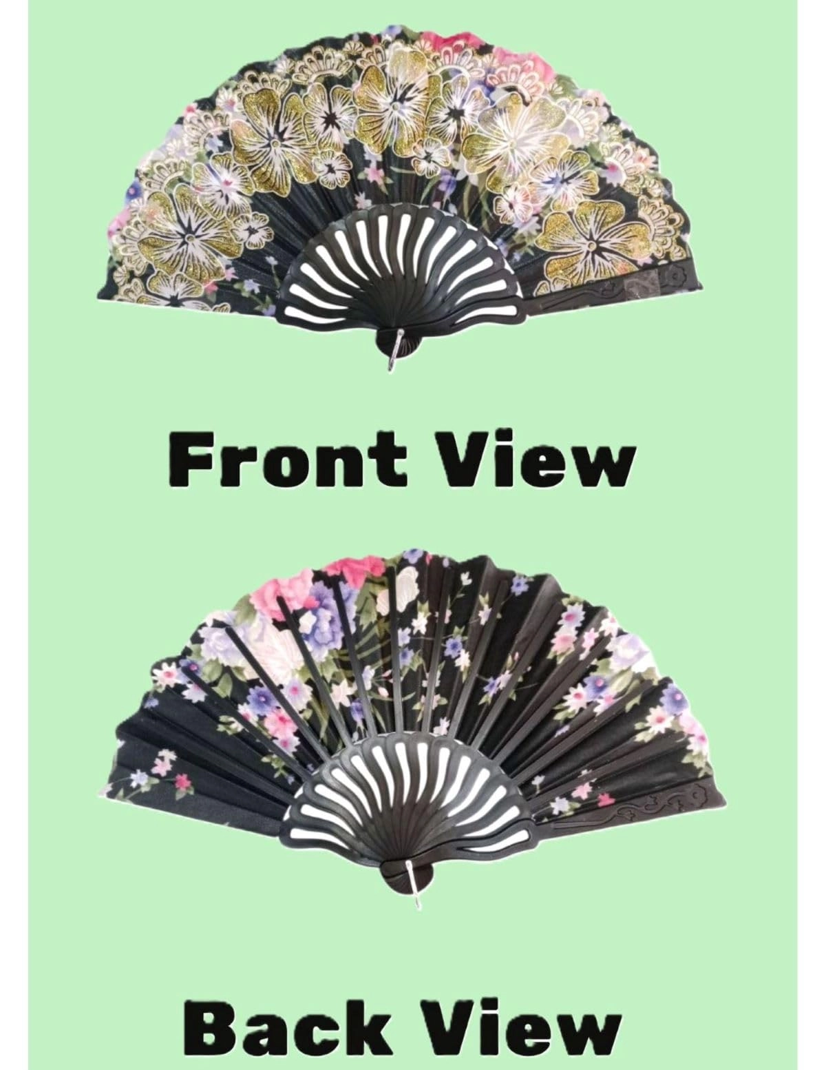 Japanese Dance Fan - Assorted Plastic Kids & Adults
