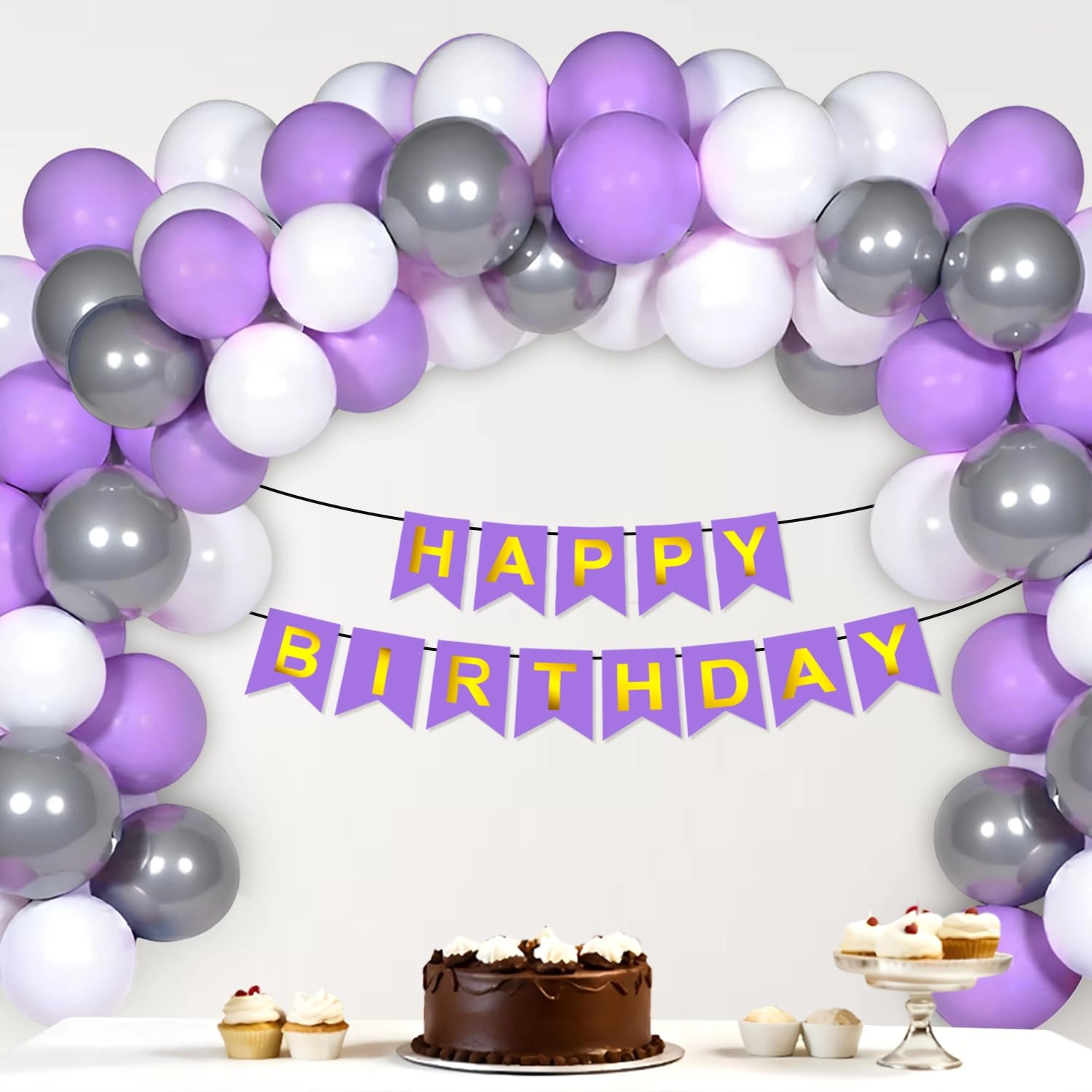 Happy Birthday Decoration Kit - 56Pcs Birthday