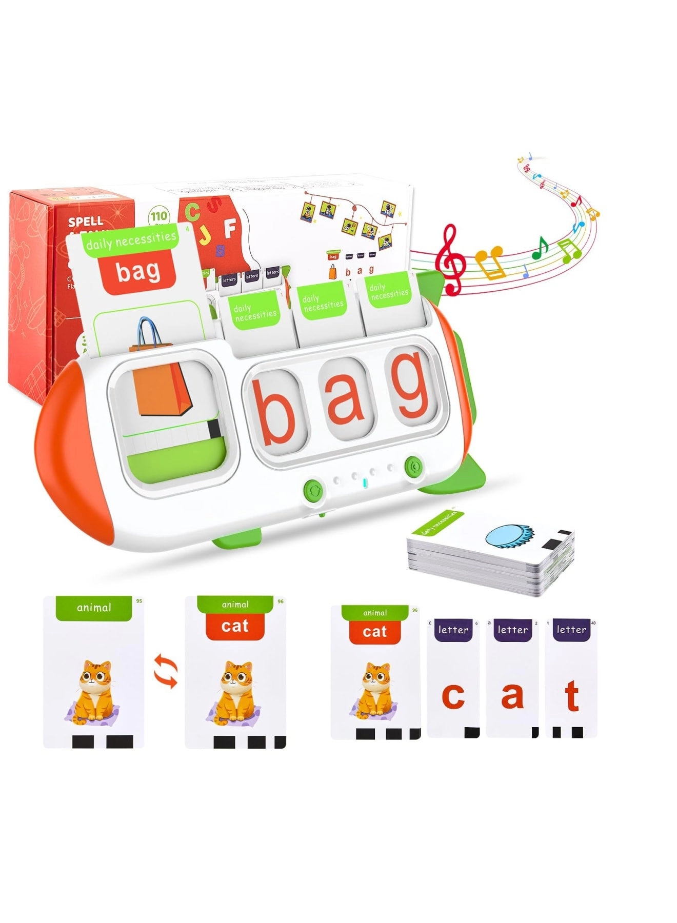 SOLARAE Talking Flash Cards - 3-6 Years 220 pieces