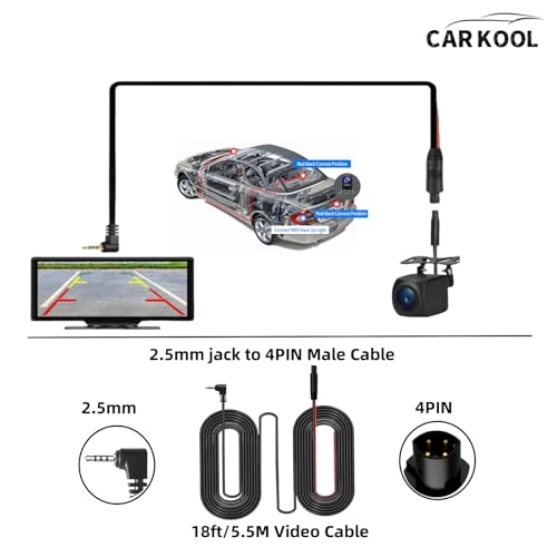 AHD 1080P 4 Pin Backup Camera - Night vision 2.5mm jack 1920x1080