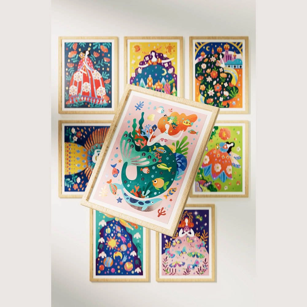Gold Foil Sticker Book 4 pcs