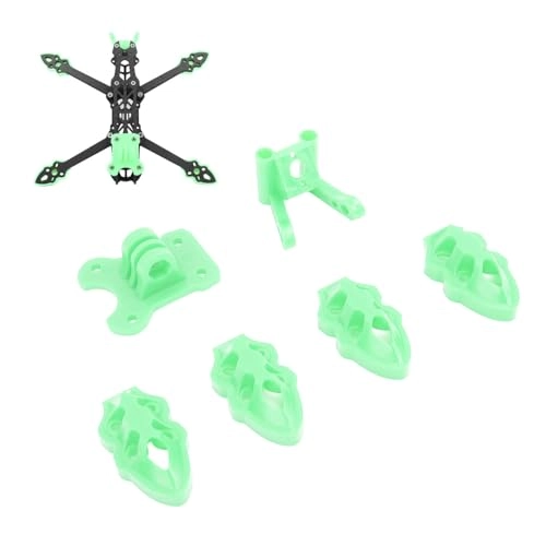 Camera Antenna Mounting Base Kit - FPV 3D Printed Green