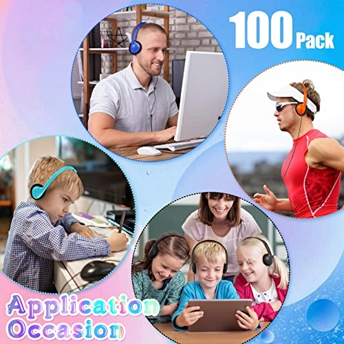 100 Pack School Headphones - Wired Headphone