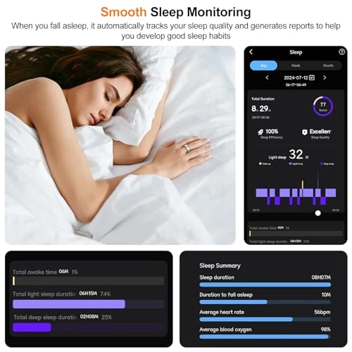 Smart Ring - Size #10 Sliver IP68 Waterproof