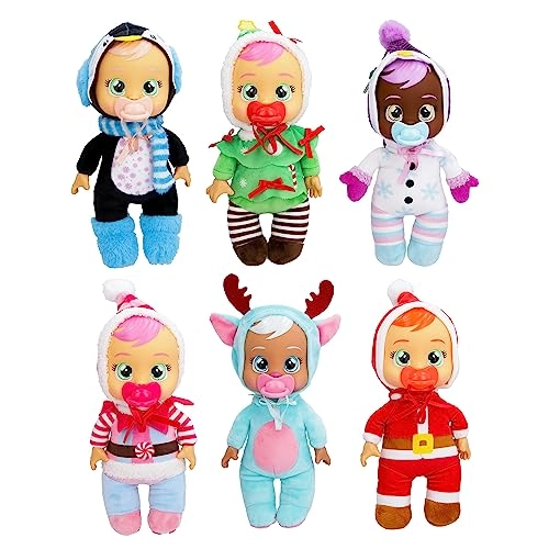Noelle Baby Doll - 9" Cries Real Tears Christmas Pajamas Ages 18+