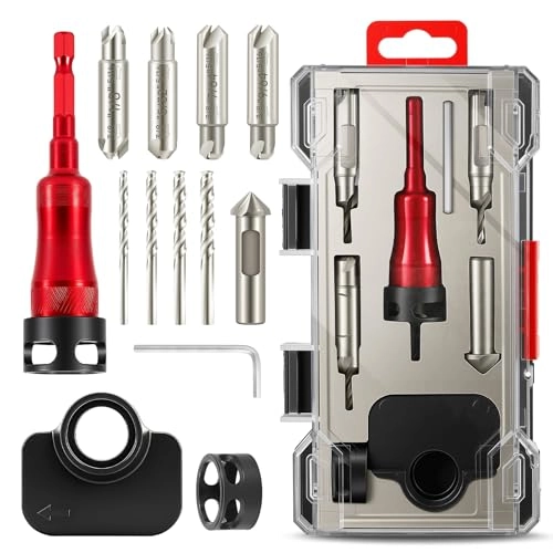 BURMONG Countersink Drill Bit Set - 5Piece Hss M2