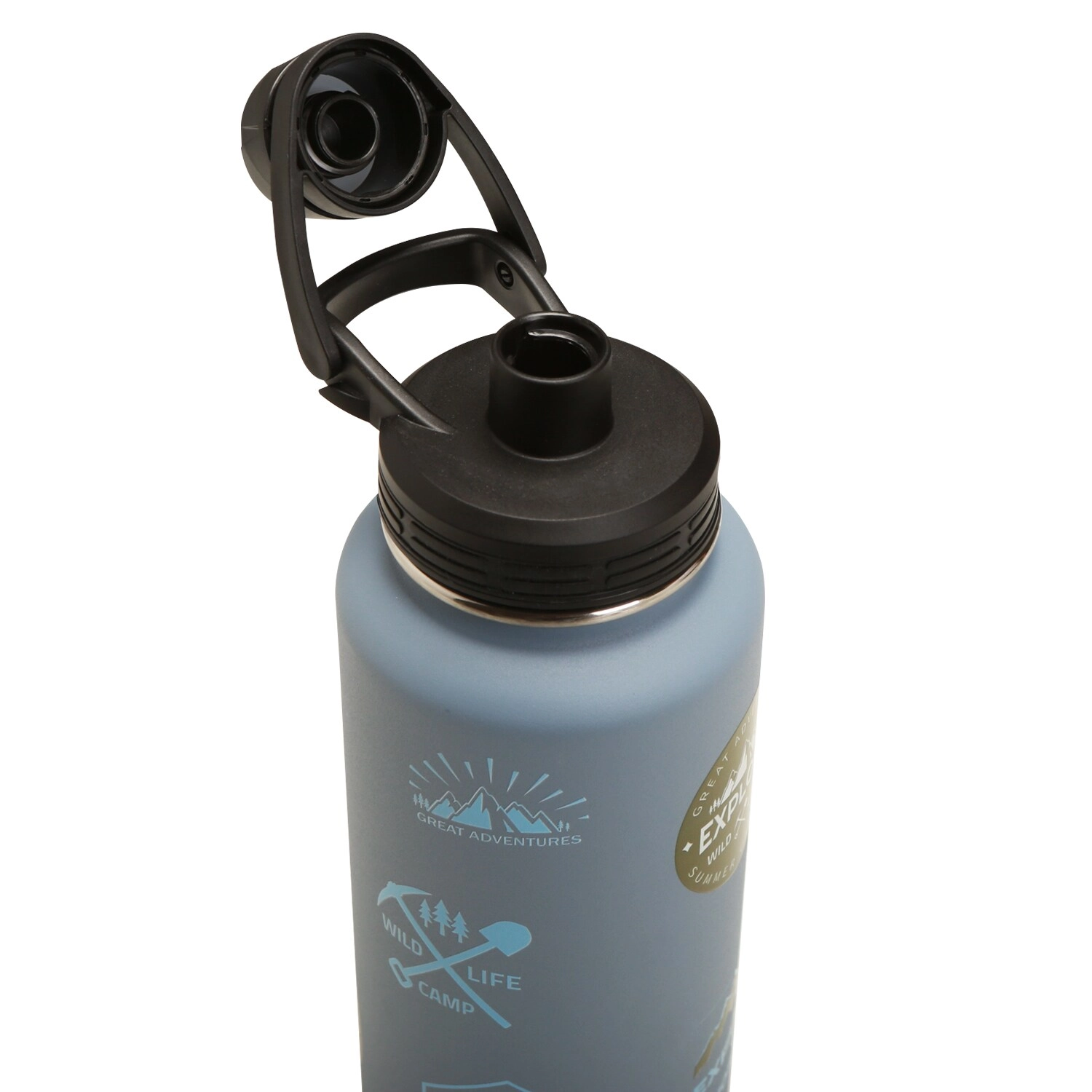 Vacuum Insulated Travel Water Bottle w/ Sling Bag - 950ml