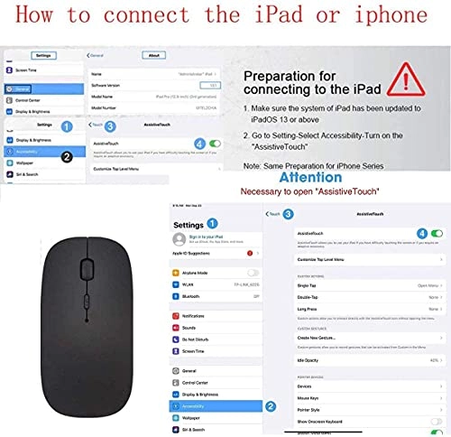 Dual Mode Wireless Mouse - Bluetooth 5.1 + 2.4GHz Wireless