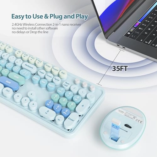 Wireless Keyboard & Mouse Set - US Wireless