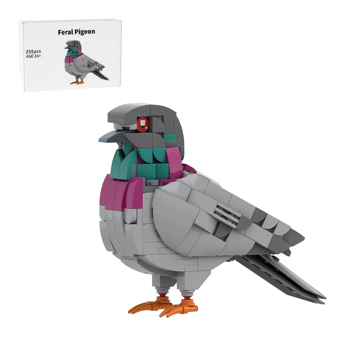 WOWOBONTOY Ferral Pigeon - Animal 255 pcs