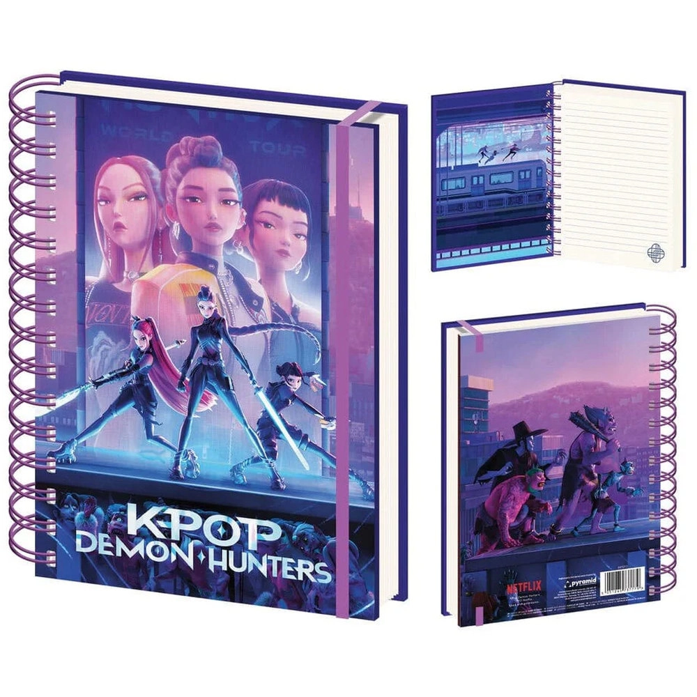 K-Pop Demon Hunters Notebook A5 - Lined