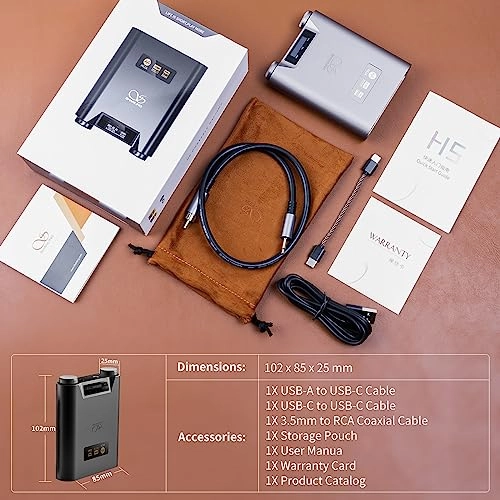 H5 - Portable Dac And Amplifier Bluetooth 5.0 32Bit 768Khz