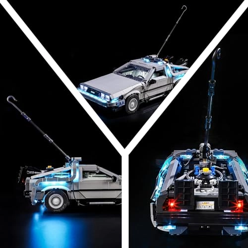LED Light Kit for LEGO Back to The Future Time Machine Set 10300