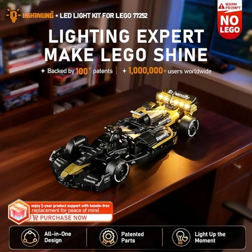 Light Set for Lego 77252 APXGP Team Race Car - LED Colorful