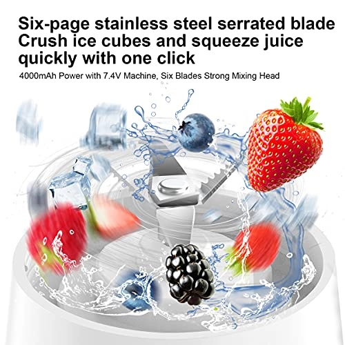 Portable Blender - USB Rechargeable 6 3D Blades