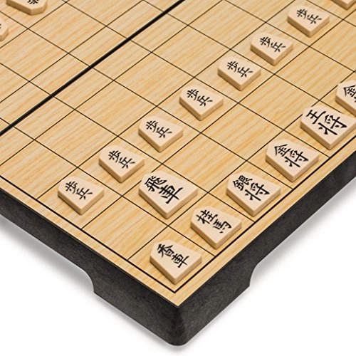 Shogi Travel Game Set - Magnetic Board 40 Playing Pieces