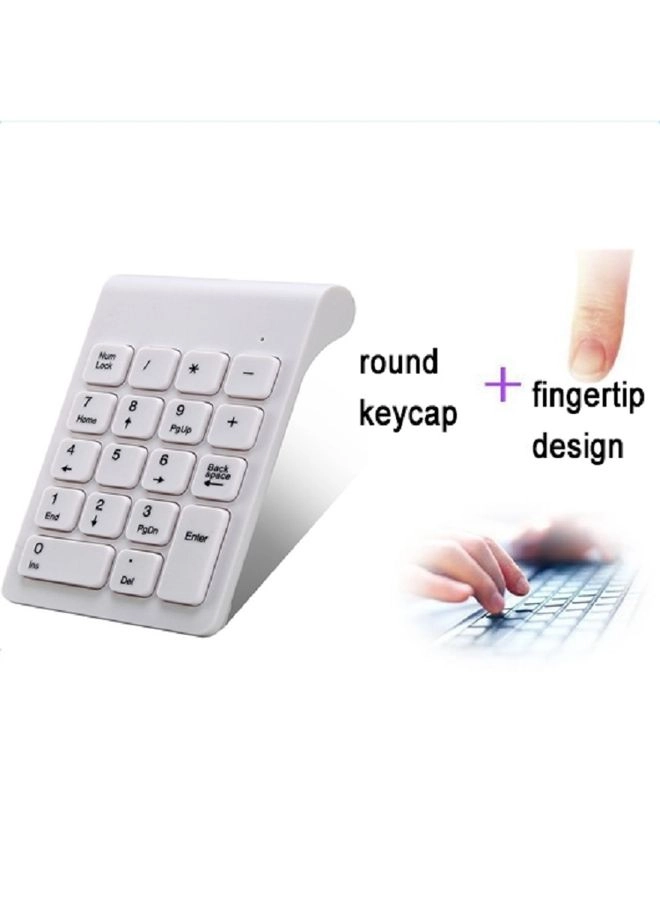 Mini 2.4G Wireless Numeric Keypad - 18 keys 10 meter AAA