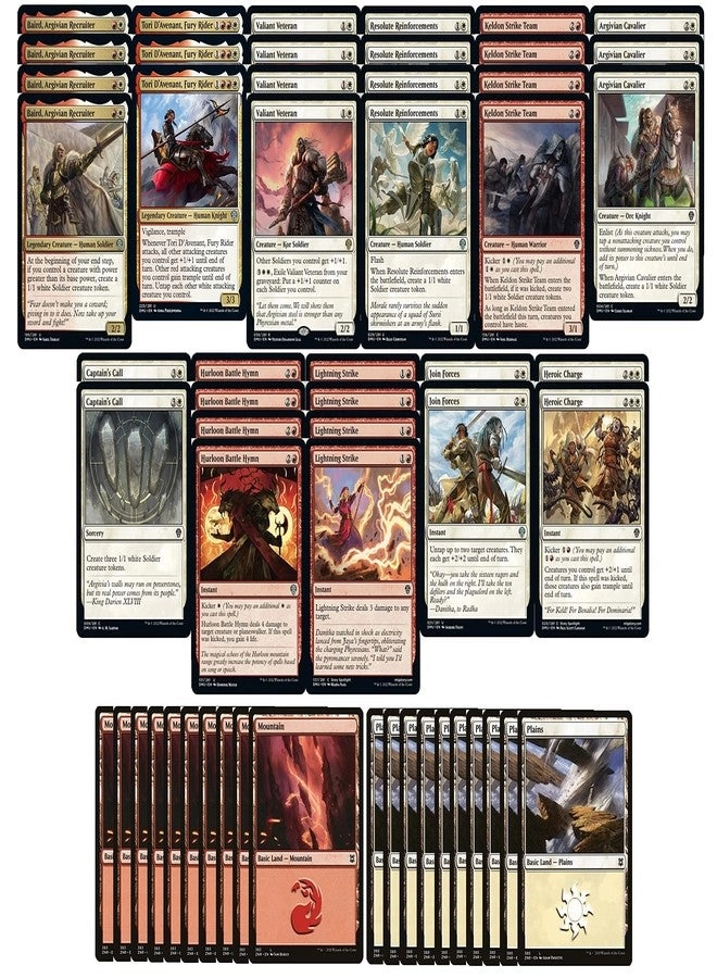 MTG Decks & More Elite Red White Creature Deck - 60pcs