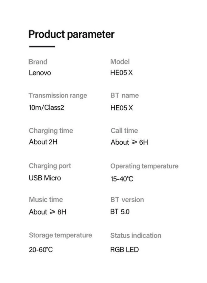 He05 Wireless Earphone