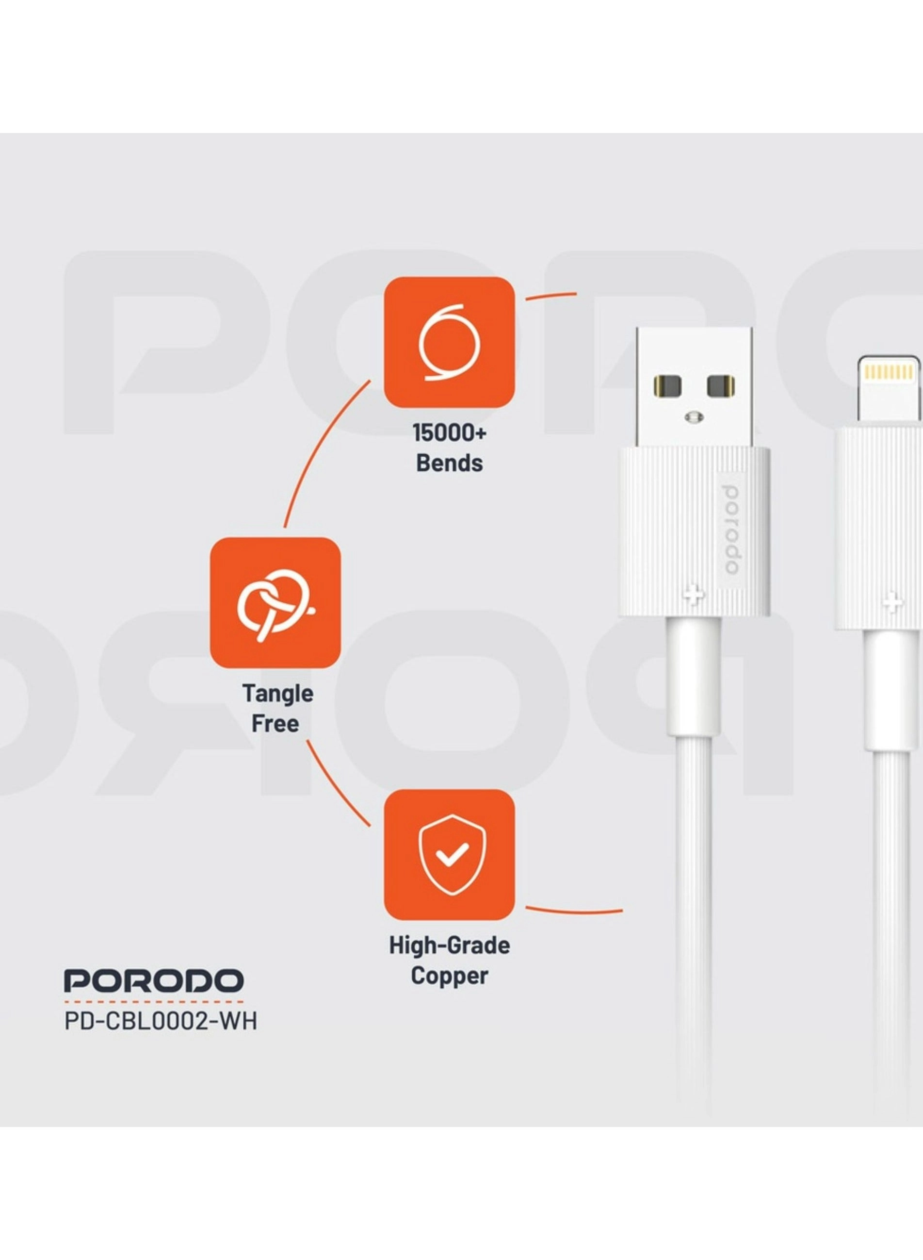 USB A to Lightning Cable USB-A to Lightning 1.2m