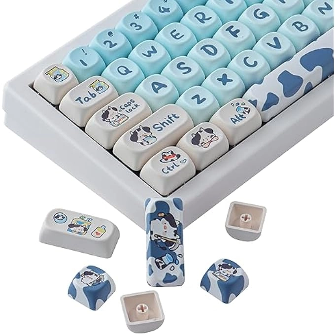 PBT KEYCAPS - 140 Keys Pink MAO Profile