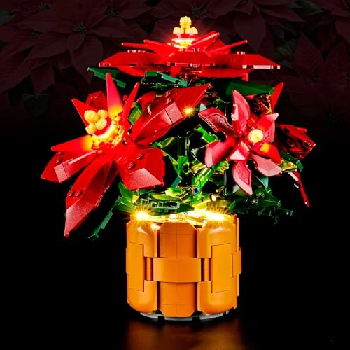 Light Kit for LEGO Icons Poinsettia 10370 - Lights Only