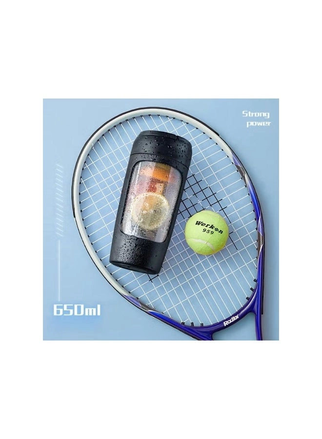 Protein Mixer Shaker Tritan 650 ml - Rechargeable Type-C Charging