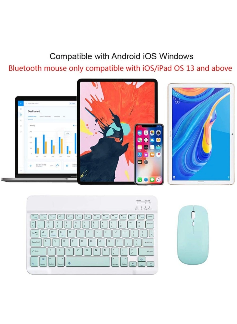 Bluetooth Keyboard and Mouse Combo