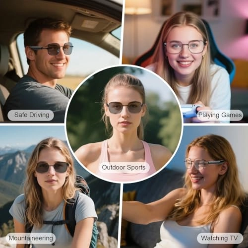 Smart Glasses - Auto-On/Off Bluetooth 5.3 UV400 Protection