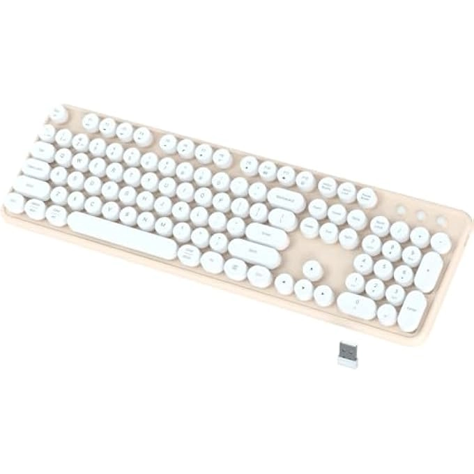 Ergonomic Wireless Rechargeable Bluetooth Keyboard - Wired/Wireless