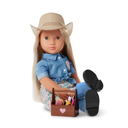 Lainey Cowgirl Doll - 46cm Hazelnut Eyes Long Blonde Hair Ages 3+