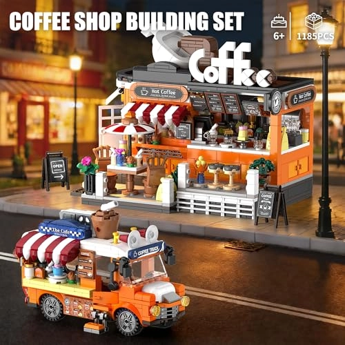 City Coffee House Building Set - 1185 pcs