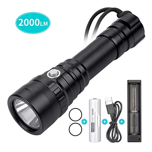 Diving Flashlight Rechargeable (2000lm)