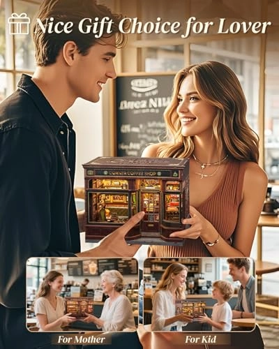 Book Nook Kit - DIY 3D Wooden Puzzle LED Light