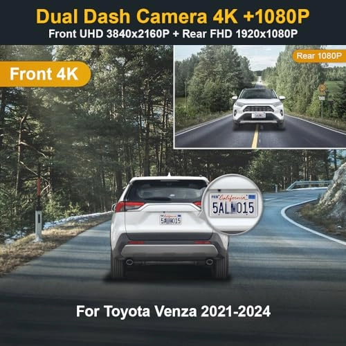 Dual Dash Cam - 2160P+1080P