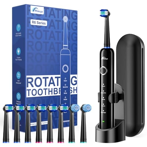 Sonic Electric Toothbrush - 8 Heads Travel Case Light Blue