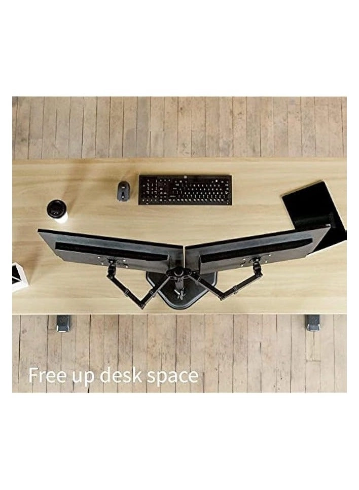Dual Monitor Stand - 32 Inch 75mm x 75mm or 100mm x 100mm