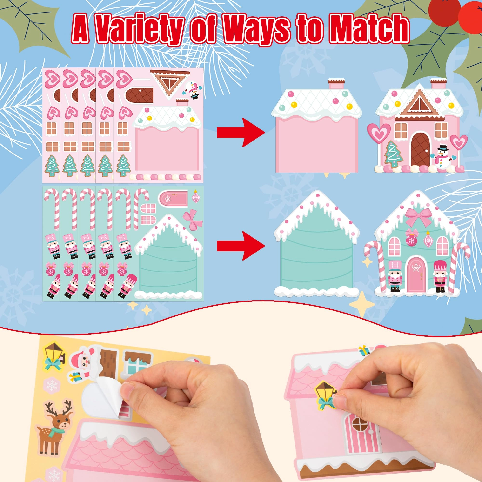 Gingerbread House Stickers - 40 piece(s)