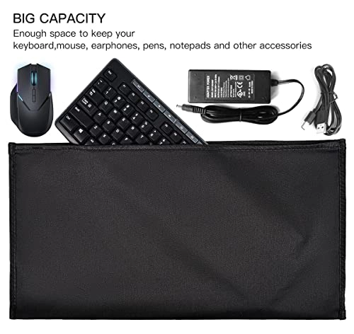 Keyboard Dust Cover - 20.8 x 11 inches Black