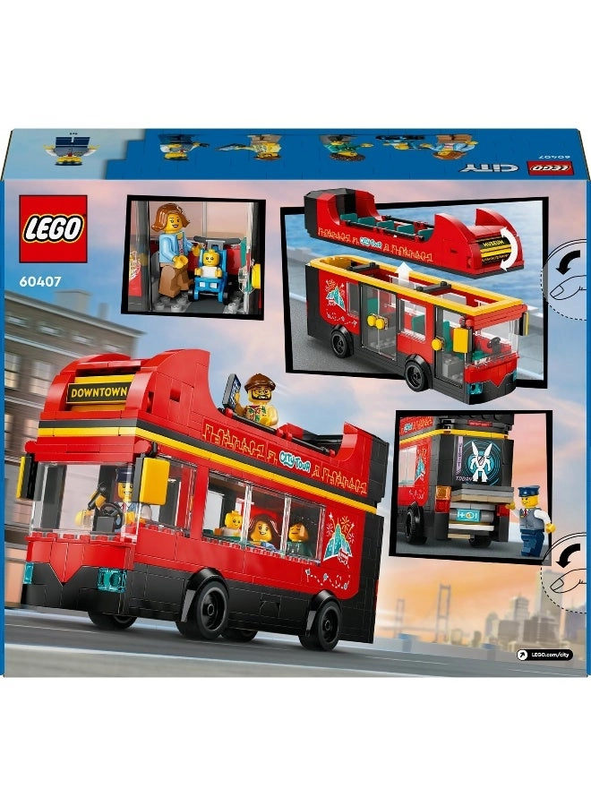 City Double-Decker Sightseeing Bus (60407) - Red 5 minifigures