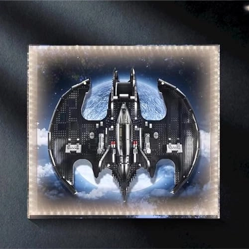 Dustproof Acrylic Display Box - Compatible with Lego 76161 Wall Mounted Matte Black