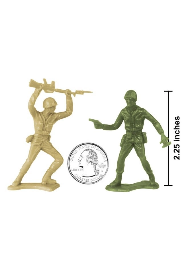 Plastic Army Men - Soldier Figures 72 pcs