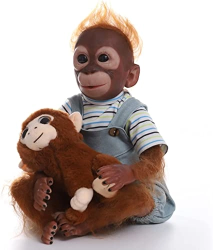 Reborn Monkey Doll - 22 Inches 55 cm Silicone Ages 3+