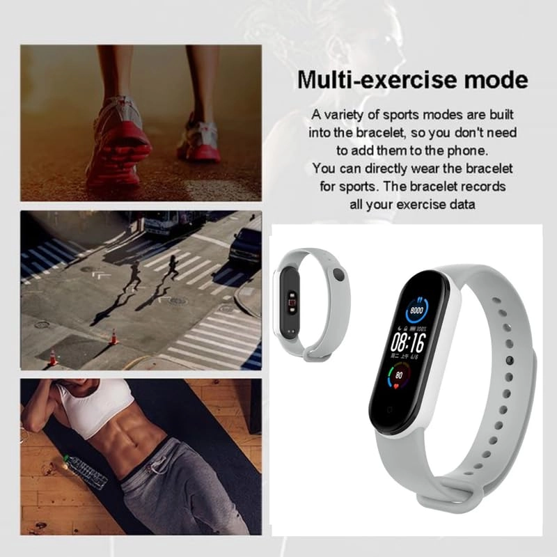 R5 Pro Smart Band - Advanced Health Monitoring Bluetooth